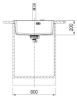 Picture of Franke Maris Single Bowl Sink Inset with Tap Ledge Fragranite Oyster 59cm