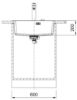Picture of Franke Maris Single Bowl Sink Inset with Tap Ledge Fragranite Matt Black 59cm