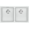 Picture of Franke Maris Double Bowl Undermounted Sink Fragranite Polar White 346 + 346cm