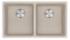 Picture of Franke Maris Double Bowl Undermounted Sink Fragranite Coffee 346 + 346cm