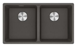 Picture of Franke Maris Double Bowl Undermounted Sink Fragranite Slate Grey 346 + 346cm