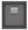 Picture of Franke Kubus Pro Single Bowl Undermounted Sink Fragranite Stone Grey 41cm Included Rollamat Chopping Board Stainless Steel Strainer Bowl 