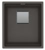 Picture of Franke Kubus Pro Single Bowl Undermounted Sink Fragranite Slate Grey 41cm Included Rollamat Chopping Board Stainless Steel Strainer Bowl 