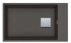 Picture of Franke Kubus Pro Single Bowl Undermounted Sink Fragranite Slate Grey 41cm Included Rollamat Chopping Board Stainless Steel Strainer Bowl 