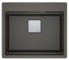 Picture of Franke Kubus Pro Single Bowl Inset with Tap Ledge Sink Fragranite Slate Grey 59cm Included Rollamat Chopping Board Stainless Steel Strainer Bowl 