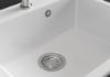 Picture of Franke Mythos Inset Single Bowl & Drainer LHD Sink with Integrated Functional Ledge Ceramic Glossy White 100cm