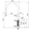 Picture of Franke Tessuto J Pull-Out Nozzle Décor Steel