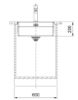Picture of Franke Box Pro Single Bowl Undermounted 53cm Included Rollamat Chopping Board Stainless Steel Strainer Bowl 